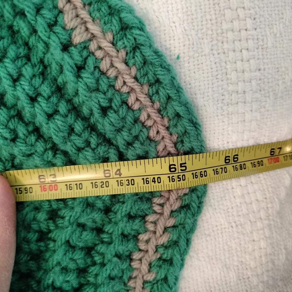Handmade Crocheted Afghan Teal Green And Gray 65 X 52‎ Inches